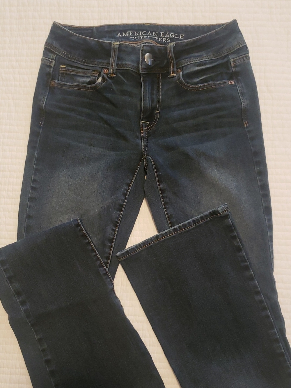 American Eagle Outfitters Dark Wash Stretch Bootcut Jeans